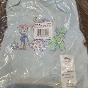 3 Month Disney Toy Story Light Blue Baby Onesie